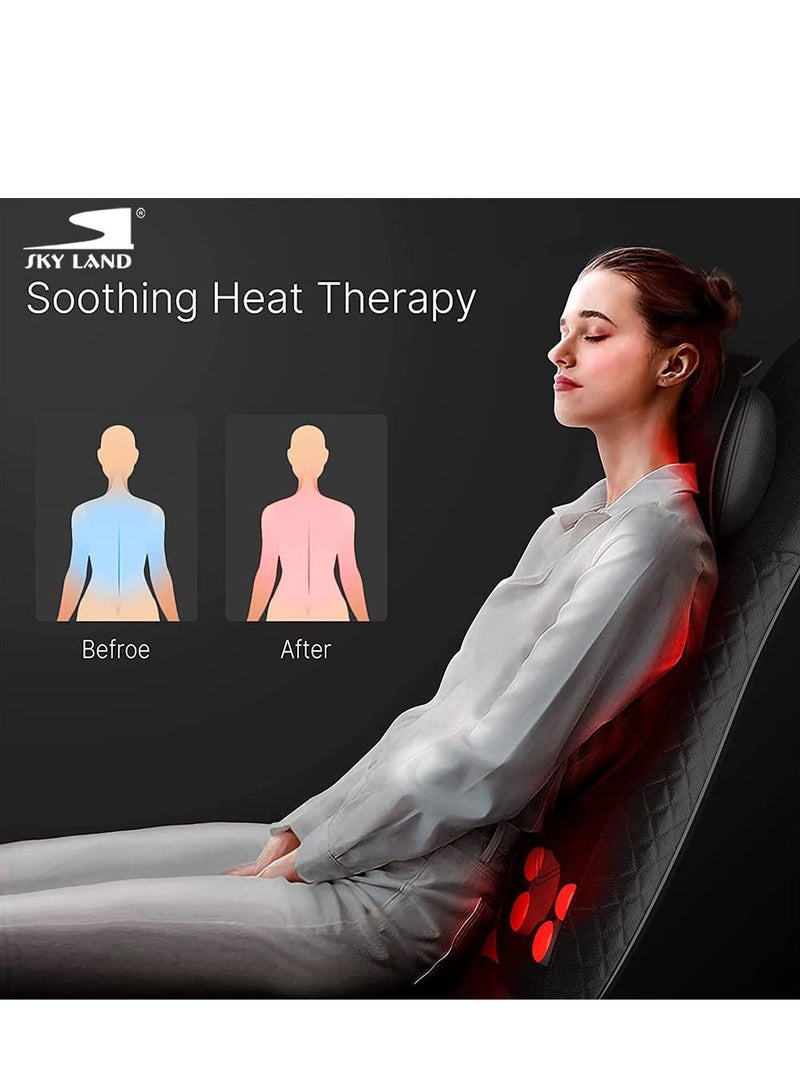 Sky Land Full Back Massager Seat With Shiatsu Rolling & Remote Control - Image 2