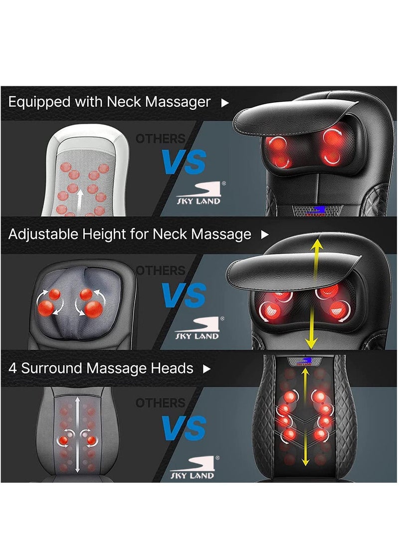 Sky Land Full Back Massager Seat With Shiatsu Rolling & Remote Control - Image 5