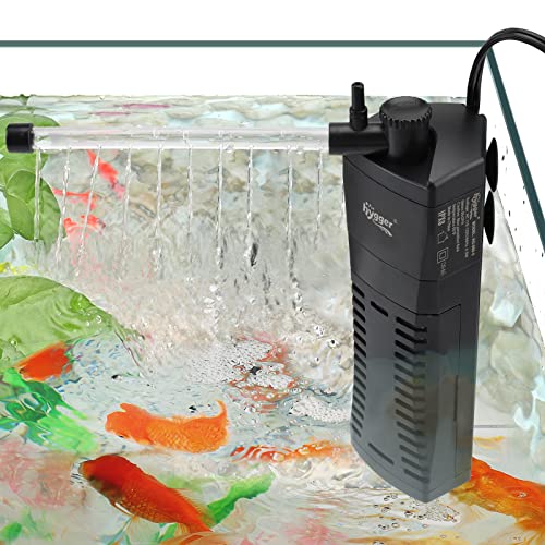 hygger Fish Tank Corner Filter 80GPH for 510 Gallon Aquarium - Image 1