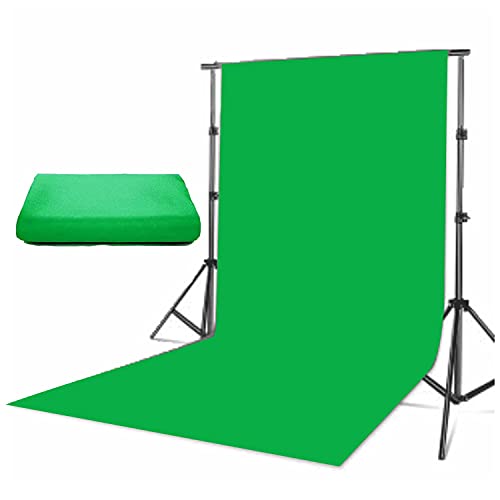 Boltove® 8x12 Ft. Green Screen Backdrop Background Curtain Rod Pocket for Photography, Photoshoot, Product Photography, Live Streaming, Zoom Meetings, VFX Editing, YouTube Video, Instagram Reels - Image 1