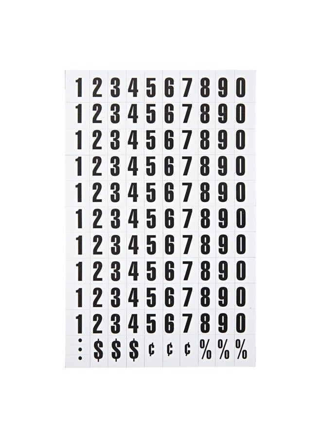 MasterVision Interchangeable Magnetic Board Accessories, Numbers, Black, 0.75" h - Image 1