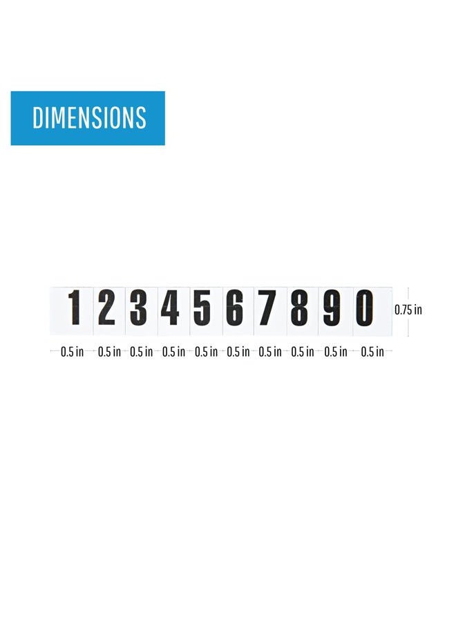 MasterVision Interchangeable Magnetic Board Accessories, Numbers, Black, 0.75" h - Image 2