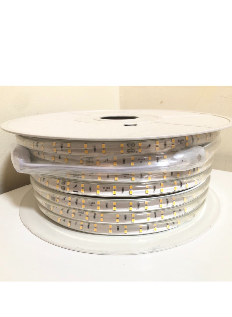 RHEIN - High Lumen LED Strip Lights Warm White 3000K Double Rows 2835 SMD 220V 120LED Flexible LED Light Strip Waterproof IP65 Outdoor Strip - Image 1