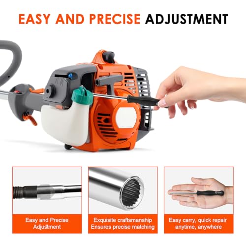 HUZTL Carburetor Carb Adjustment Screwdriver Adjusting Tool for 2 Cycle Engine Poulan Husqvarna Stihl Homelite Weed Eater Craftman Echo Trimmer Brushcuter Blower (21-Teeth Splined) - Image 4