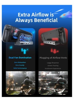 Lisen LISEN 10-IN-1 Docking Station for Steam Deck OLED&ROG Ally X&Legion Go, Dual Cooling Fan 5 USB Ports and 4K@60Hz, 100W Charging Port Support ROG Ally 30W Mode, Gigabit Ethernet Fit for Steam Deck OLED  - Image 3