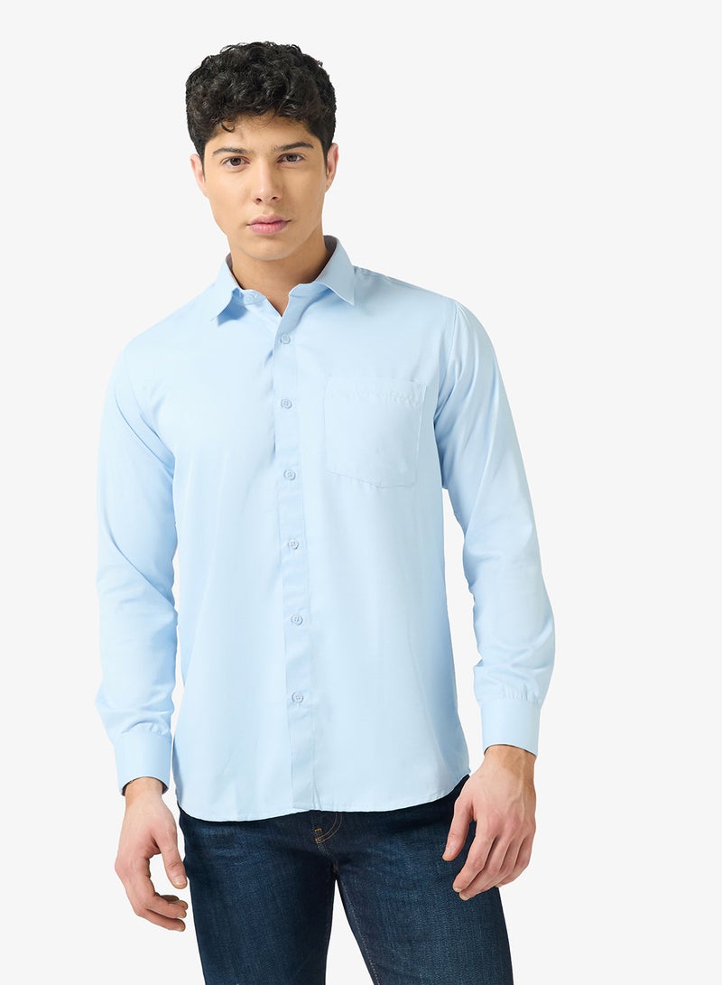 Robert Wood Men Plain Cotton Shirt - Image 1
