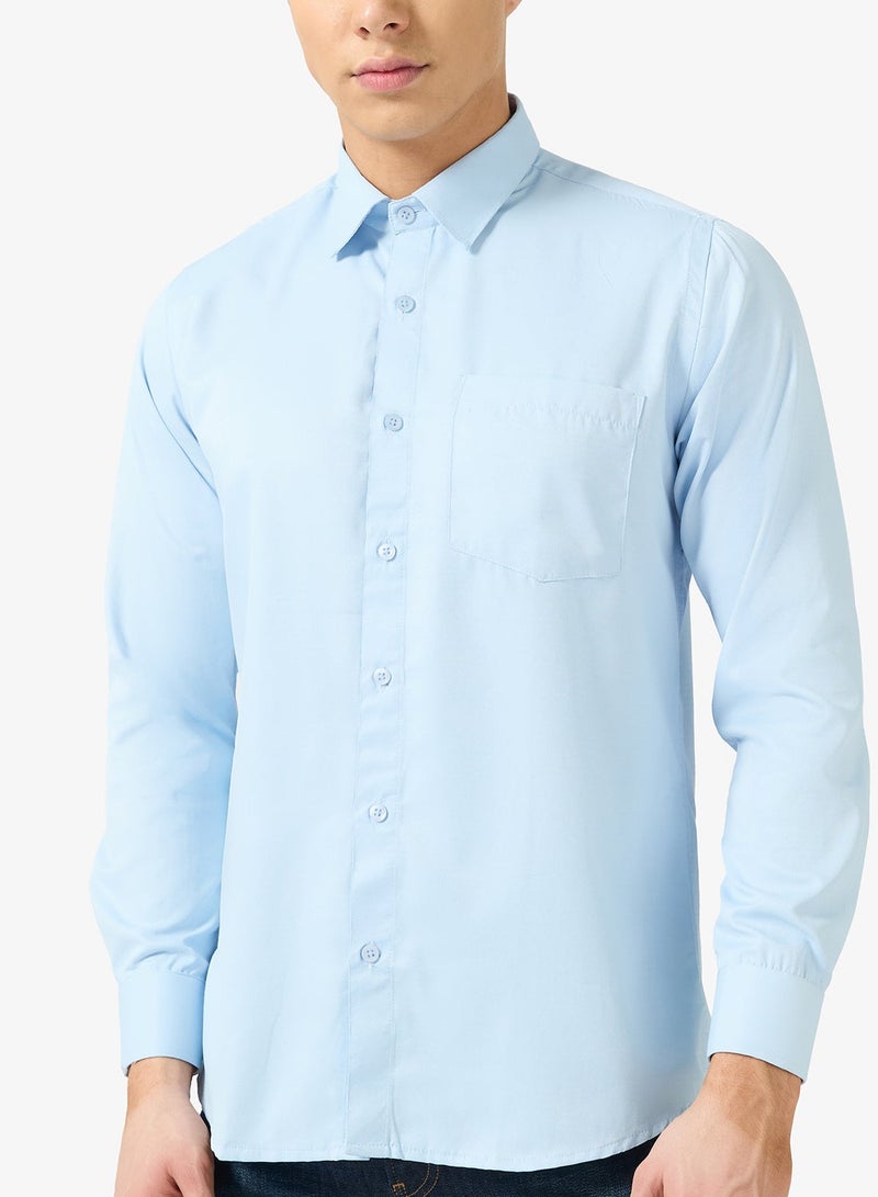 Robert Wood Men Plain Cotton Shirt - Image 3