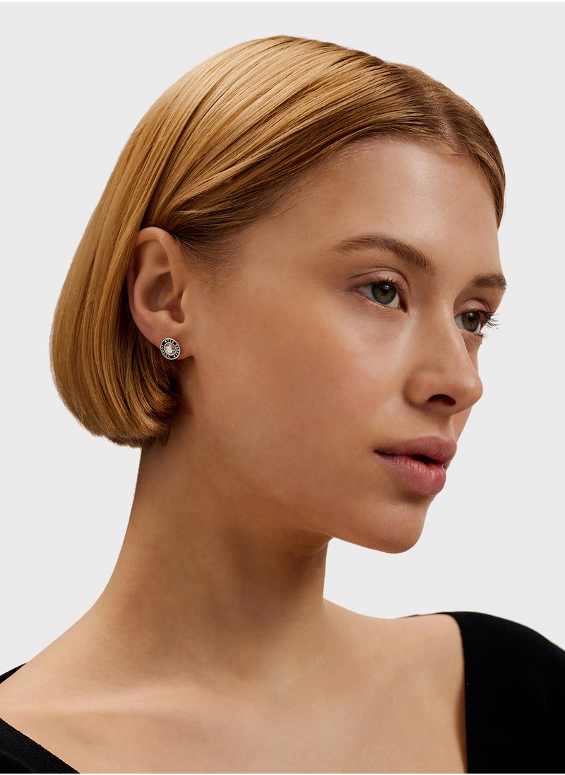 Ted Baker - Button Detail Stud Earrings - Image 1