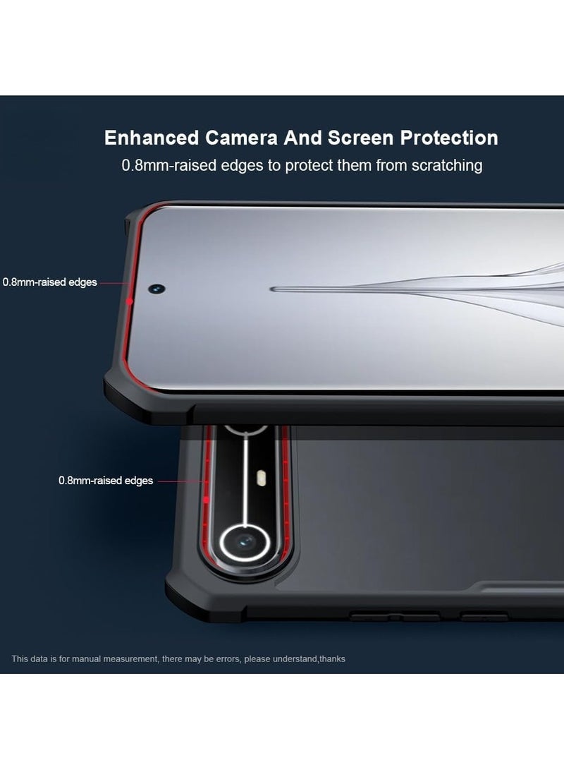 عام غطاء واقي شفاف متوافق مع هاتف Tecno Spark Slim 4G - [حماية وسادة هوائية] مقاوم للاصفرار وبصمات الأصابع، غطاء خلفي واقي من مزيج PC+TPU الماص للصدمات - Image 3