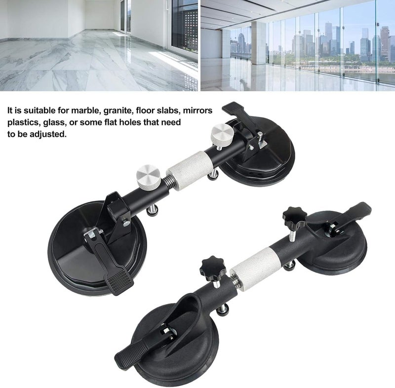 Heavy-duty aluminum alloy vacuum suction cup glass puller, floor gap repair tool Black - Image 4