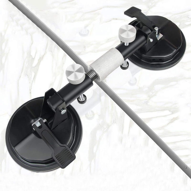 Heavy-duty aluminum alloy vacuum suction cup glass puller, floor gap repair tool Black - Image 3