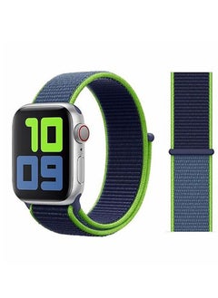 Generic For Apple Watch ALL Series (42mm 44mm 45mm) & Apple Watch Ultra (49mm) Nylon Sport Replacement Strap Bands With Adjustable Closure - MULTICOLOR 