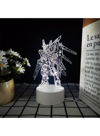 Robot Mobile Soldier Gundam Nightlight Bedroom Atmosphere Light Desktop Ornaments Cold Door Gizmos Birthday Gift-Color:Monochrome Warm White Light Without Switch Usb Socket-Specification:Manatee Gundam - pzsku/Z78EBFCB9409713A7162EZ/45/1745483723/d7ecb199-4f21-47f6-b085-fd0ea860bed8