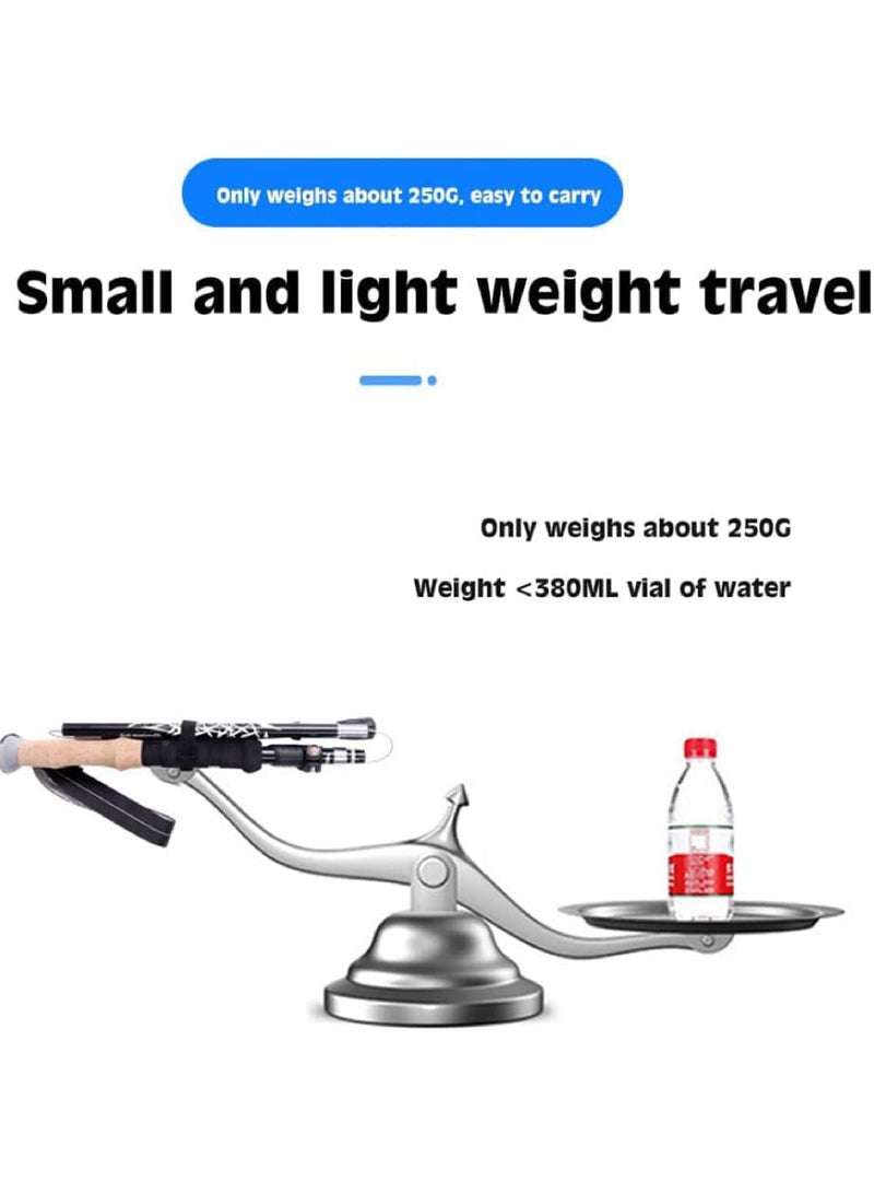 روك بو خفيفة الوزن للرحلات والمشي لمسافات طويلة، أقطاب مشي من الألومنيوم قابلة للتعديل أو عصا مع نظام قفل سريع للمشي لمسافات طويلة والتخييم في الهواء الطلق - Image 4