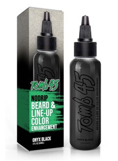 Tomb 45 No Drip Enhancement Color (Onyx Black) Hair Enhancer For Beard & Lineup Water Resistant Hairline Filler Spray Barber Beard Liner For Thicker & Fuller Hairstyling  - Image 1