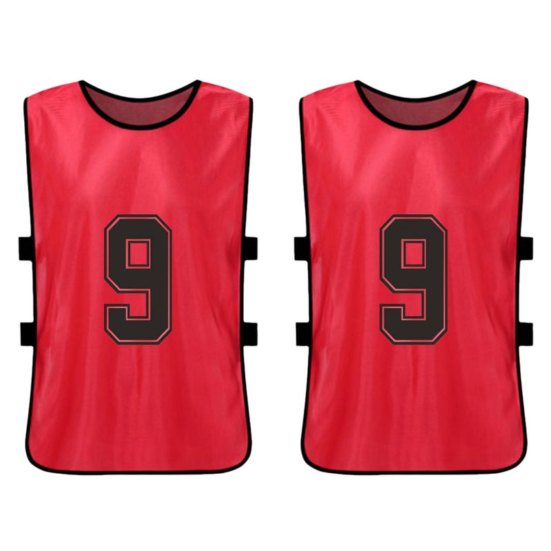 12PCS Kid's Football Pinnies Quick Drying Soccer Jerseys Youth Sports Scrimmage Basketball Team Training Numbered Bibs Practice Sports Vest - Image 5
