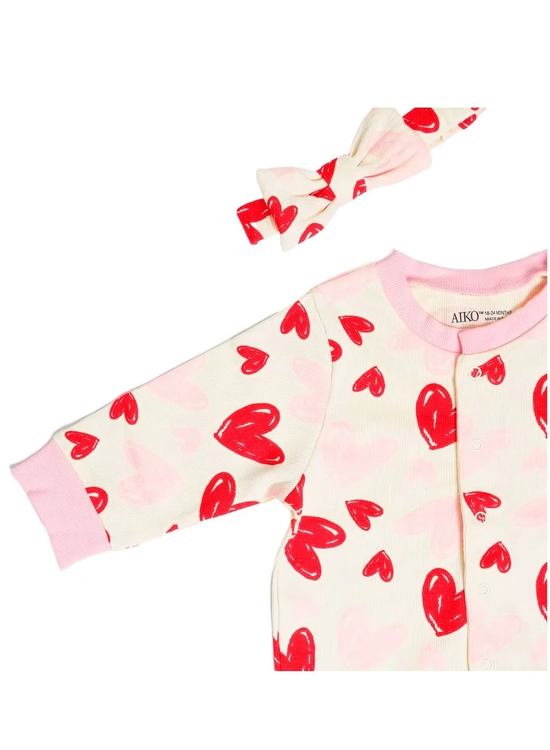 ايكو AIKO Infant Romper with Headband