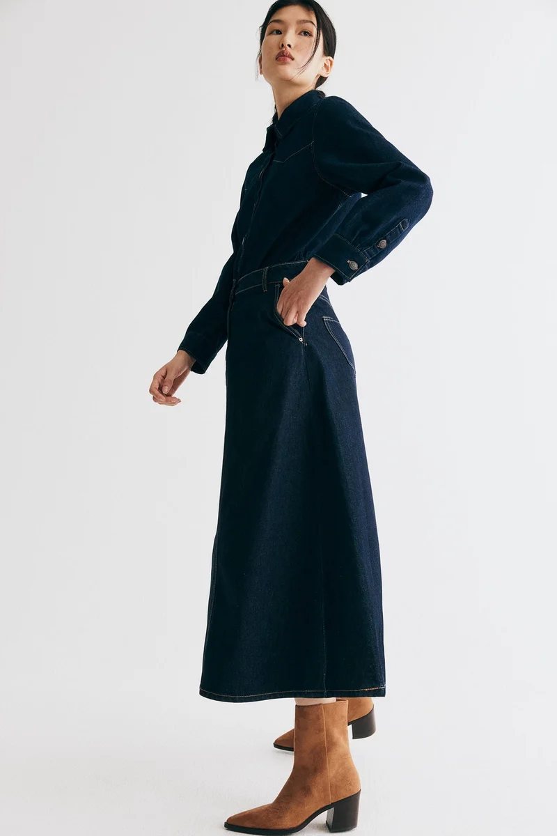 اتش اند ام بوت للكاحل مدبب