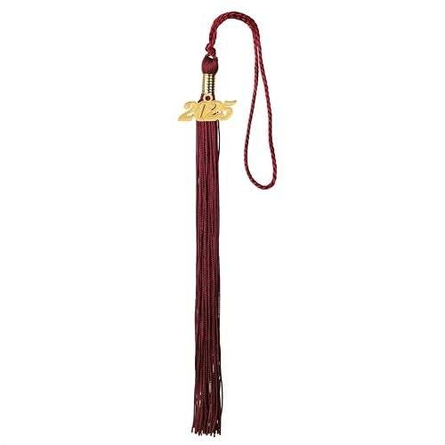 Newrara Graduation Unisex Matte Adult Graduation Cap with Tassel (Maroon) - Image 3