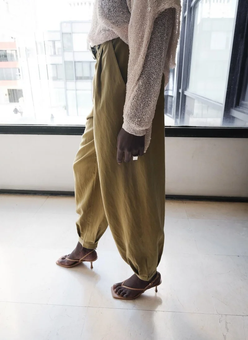 MANGO Lyocell harem trousers