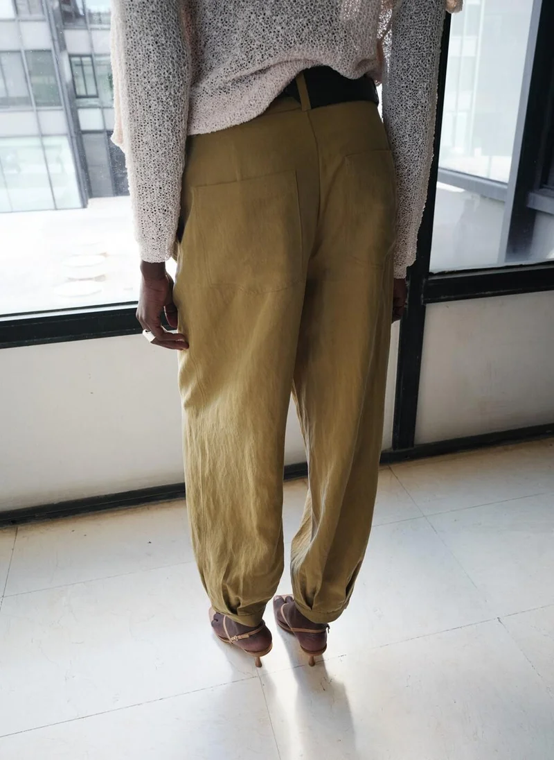 MANGO Lyocell harem trousers