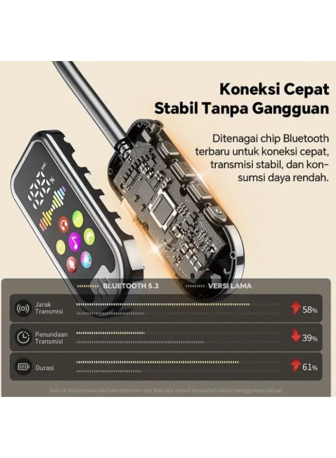 Celebrat A19 Magnetic Wireless Sports Earphones - Image 5