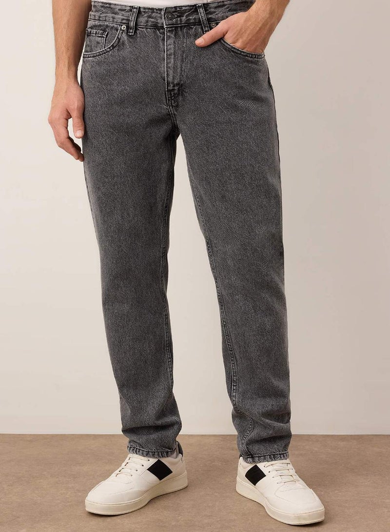trendyol Gray Essential Fit Jeans Denim Pants - Image 1