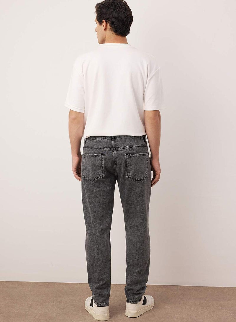 trendyol Gray Essential Fit Jeans Denim Pants - Image 4