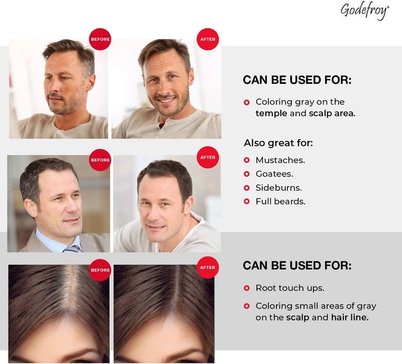 Godefroy Tint Kit Professional for Eyebrows and Beards - Medium Brown - Image 4