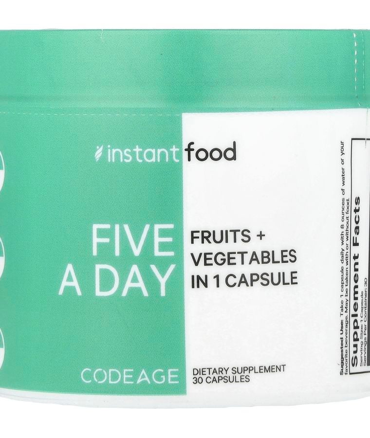 Codeage Five A Day Fruits + Vegetables in 1 Capsule 30 Capsules
