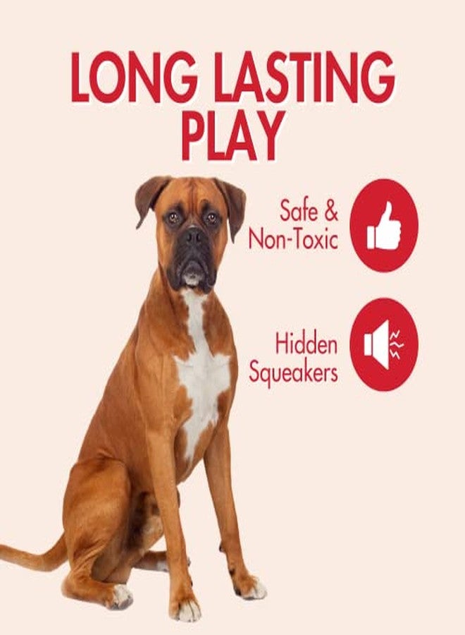 SPOT Skinneeez by Ethical Products - No Stuffing Dog Toy Giraffe, Fox & Squirrel Bundle - Flat Dog Toys - Tug Of War - Funny Squeaky Toys - Long Lasting Animal Pelts For Aggressive Chewers (Pack of 3) - Image 4