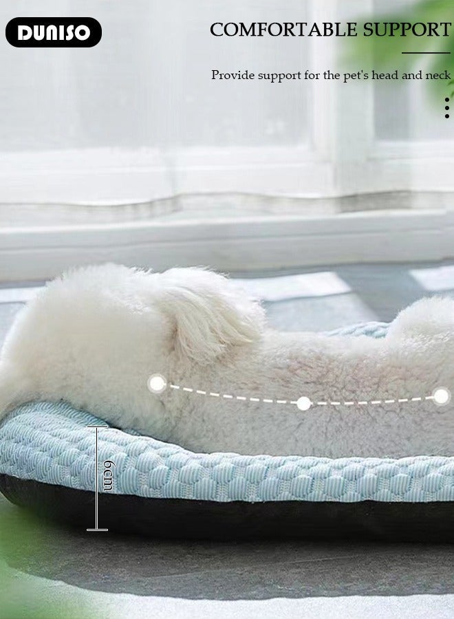 DUNISO Pet Bed for Cats, Small, Medium Dogs With Nonskid Bottom, Washable All-season Pet Sofa Bed for Indoor, Outdoor, Outside Sleep Sleeping Puppy, Kitten, Pet - Image 2