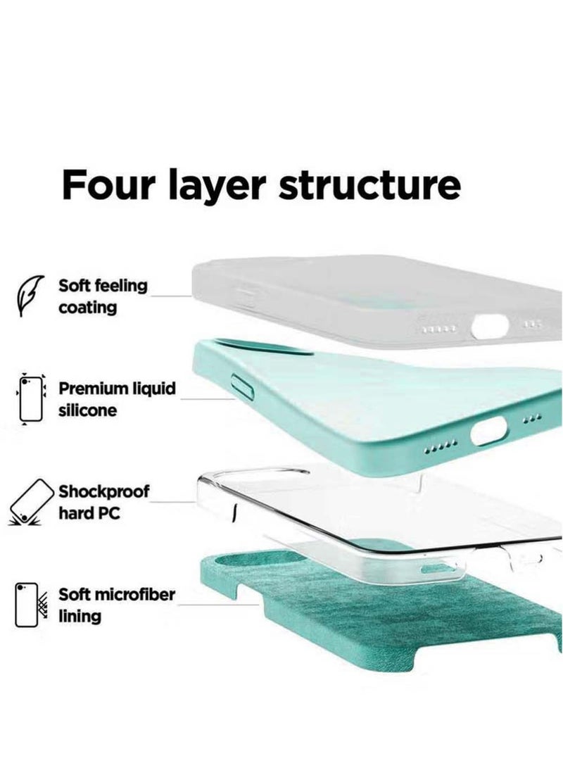 X-level iPhone 16e Liquid Silicone Case Cover,Full Body Protection,Shockproof,Slim, Anti-Scratch Soft Microfiber Lining,Slim Protective Back Cover with Comfortable Hold Touch Feeling and Anti-fingerprint - Image 2