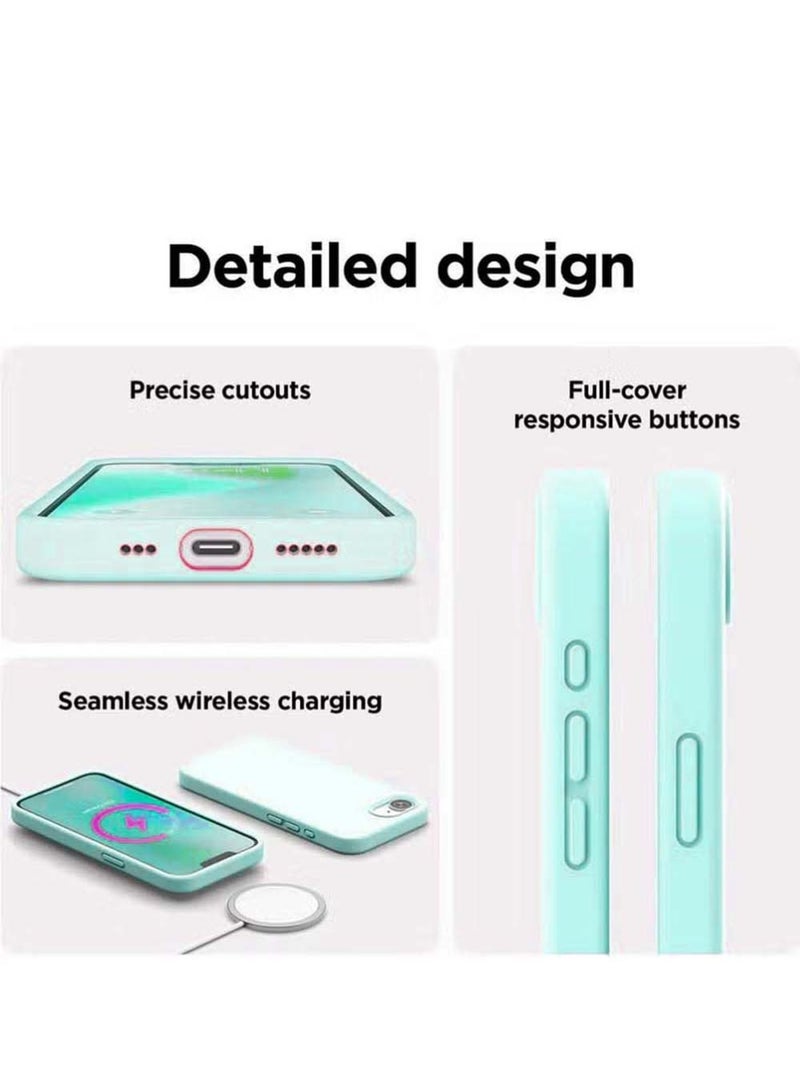 X-level iPhone 16e Liquid Silicone Case Cover,Full Body Protection,Shockproof,Slim, Anti-Scratch Soft Microfiber Lining,Slim Protective Back Cover with Comfortable Hold Touch Feeling and Anti-fingerprint - Image 4