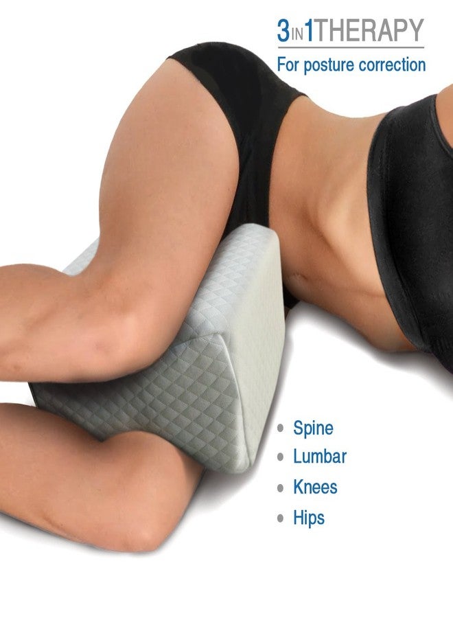 VViViD Pure Memory Foam Knee Wedge Pain Relief Side Sleeper Pillow - Image 4