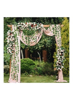 Loquat 86 Feet Artificial Ivy Leaf Plants Vine Hanging Garland Fake Foliage Flowers Wall Décor Green  - Image 4