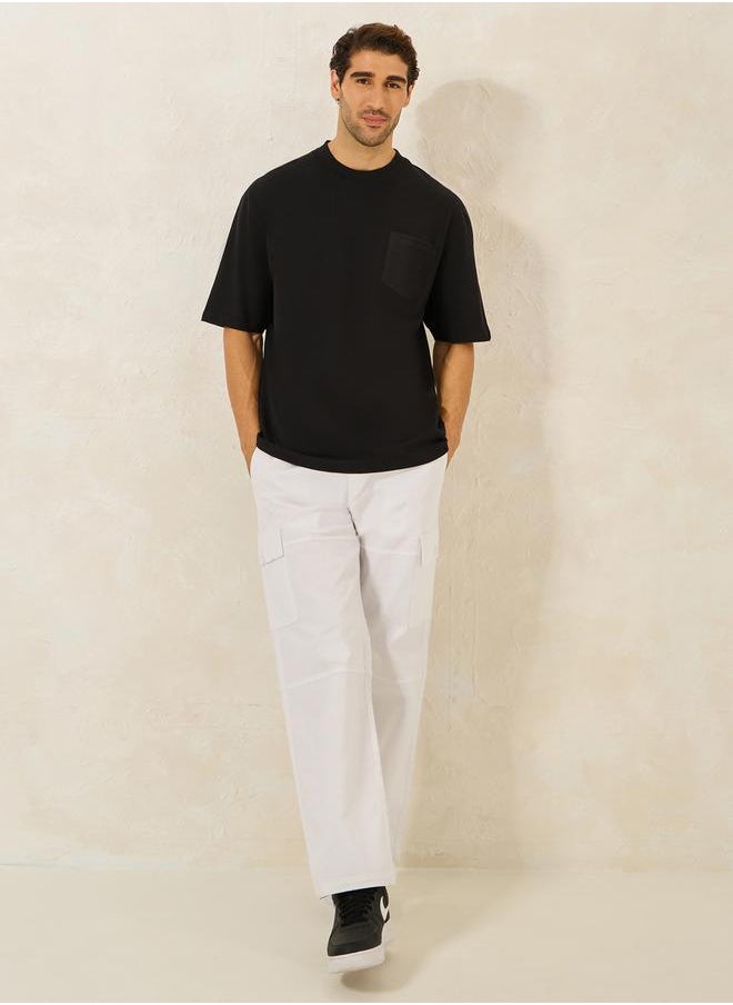 Reverse Pocket Detail Cotton Terry Oversized T-Shirt - pzsku/Z78ECBFF8F0023C1D376DZ/45/_/1720199360/645b24ca-90a3-4f5a-812c-9c8a3eb45706