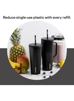 CORKCICLE Corkcicle 30oz Tumbler With Handle, Ceramic Slate, Reusable Water Bottle, Triple Insulated Stainless Steel Travel Mug, BPA Free, Keeps Beverages Cold 12 Hours, Tumbler with Lid and Straw, Cold Cup XL  - Image 5