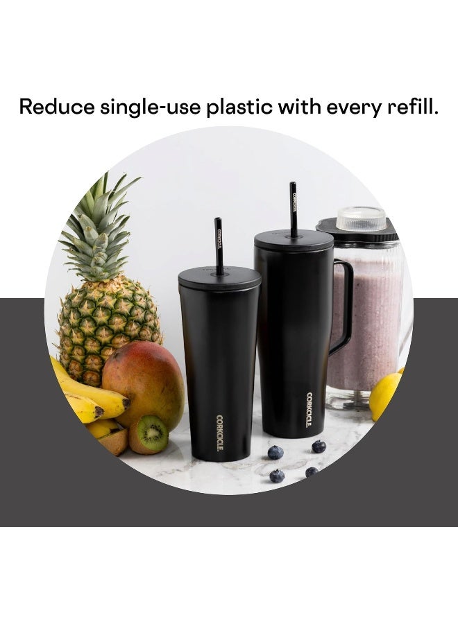 Corkcicle 30oz Tumbler With Handle, Ceramic Slate, Reusable Water Bottle, Triple Insulated Stainless Steel Travel Mug, BPA Free, Keeps Beverages Cold 12 Hours, Tumbler with Lid and Straw, Cold Cup XL - Image 5