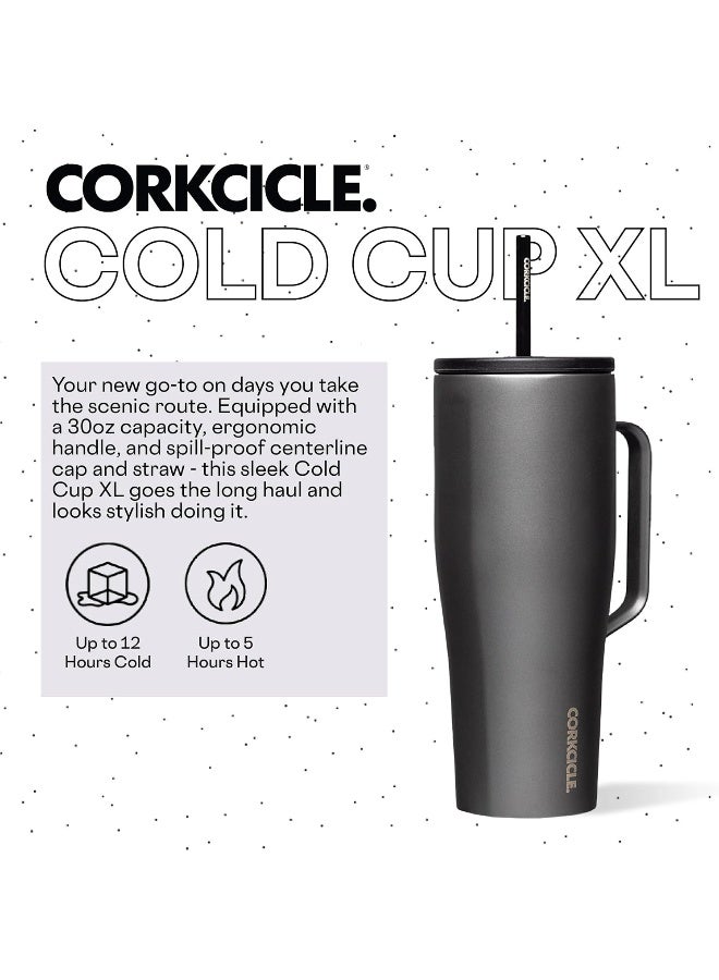 Corkcicle 30oz Tumbler With Handle, Ceramic Slate, Reusable Water Bottle, Triple Insulated Stainless Steel Travel Mug, BPA Free, Keeps Beverages Cold 12 Hours, Tumbler with Lid and Straw, Cold Cup XL - Image 2