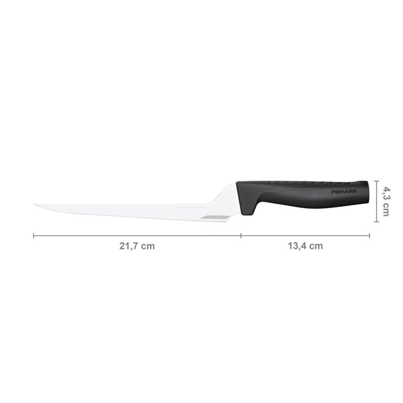FISKARS Handle Plastic with Softgrip Blade Japanese Stainless Steel Hard Edge Filleting Knife 1054946 - Image 2