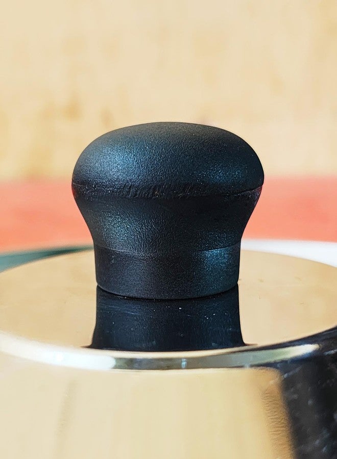 FLIXBLOOM Kitchen Mushroom Shape Knob for All Types of lids with Holes | Pan Lid Replacement Knob | Strong and Durable | Lid Pull-Tab with Screw | Cookware Dhakkan Knobs (3, BAKELITE KNOB) - Image 4