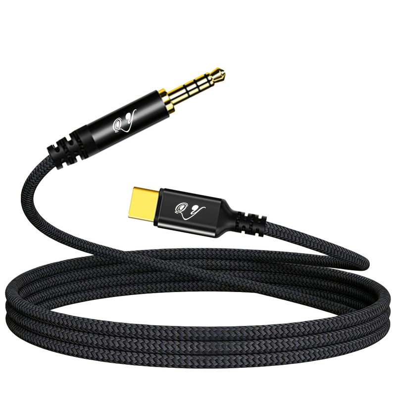 كابل USB C احترافي إلى 3.5 مم للصوت 23 بوصة مع ميكروفون - Image 1