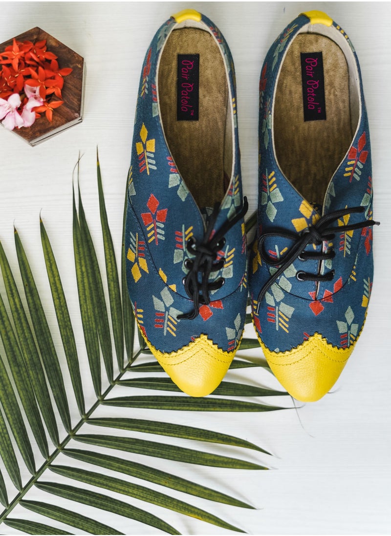 Yoo Street Dual Textured Printed Oxfords Shoes: A Fusion of Style and Sophistication  - Image 2