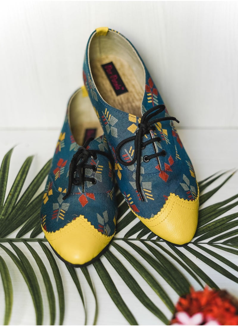 Yoo Street Dual Textured Printed Oxfords Shoes: A Fusion of Style and Sophistication  - Image 4