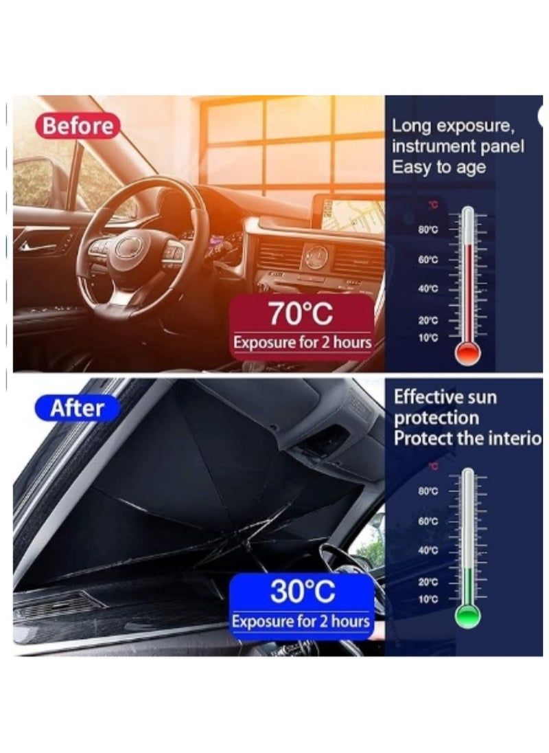 XiuWoo Foldable Car Windshield Sun Shade  - Image 2