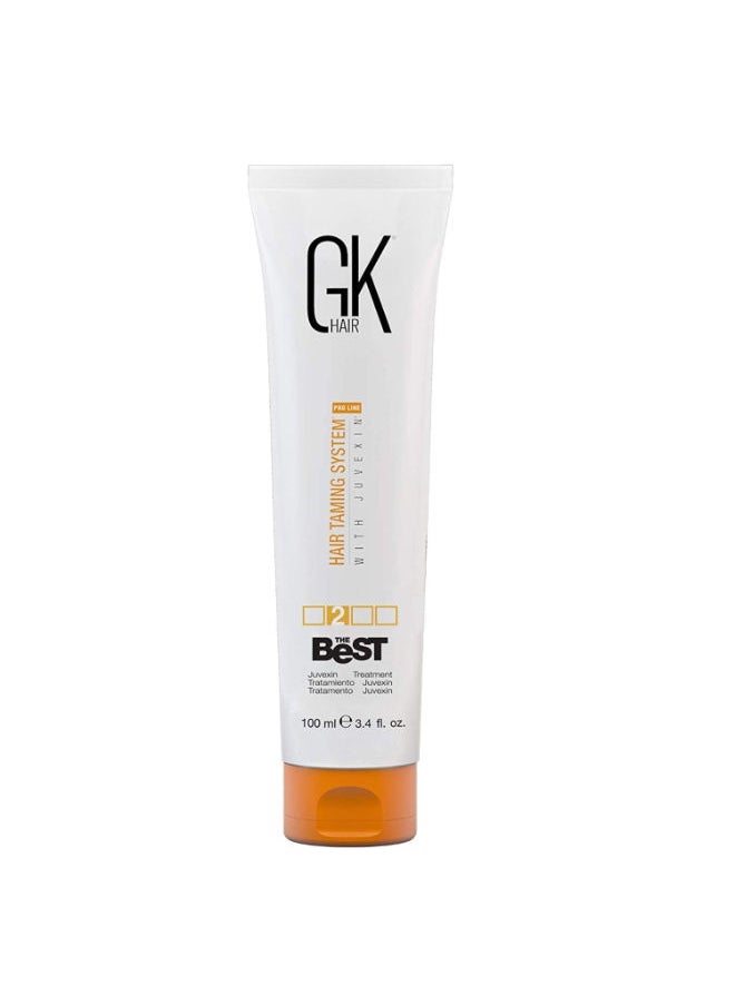 GK Hair The Best (3.4 Fl Oz/100ml) Smoothing Keratin Hair Treatment - Professional Brazilian Complex Blowout Straightening For Silky Smooth & Frizz Free Hair 