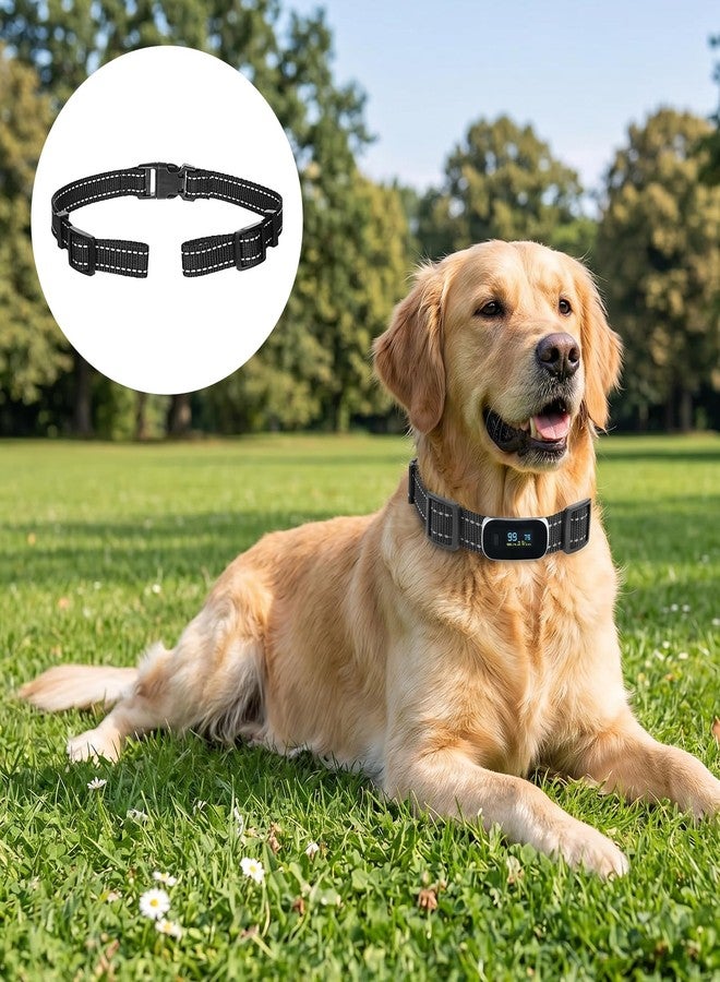 Thrymme 2 Pcs Replacement Collar for Shock Collar, Shock Collar Replacement Strap Reflective Dog E-Collar Belt(Black) - Image 5