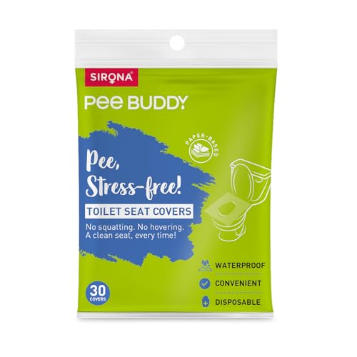 PEE BUDDY Disposable Toilet Seat Covers - 30 Sheets (Pack of 1) | No Direct Contact with Unhygienic Seats| Easy To Dispose| Nature Friendly| Must Have For Women and Men - Image 1