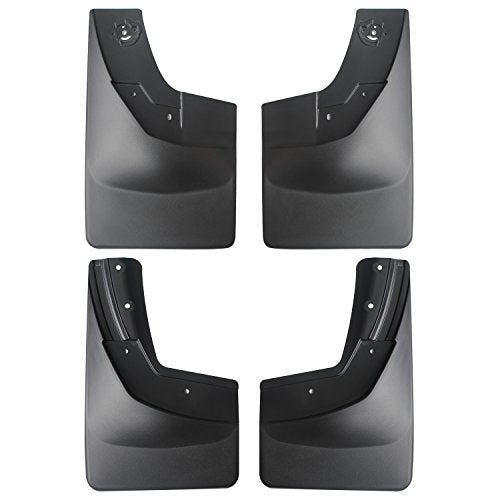 Amooca 2014-2018 Chevy Silverado 1500 and 2015-2018 2500 3500 Custom fit No Drill Mud Flaps Mud Guards Flare Splash Guards Kits Molded 4 Piece Set NOT for GMC Sierra - Image 1